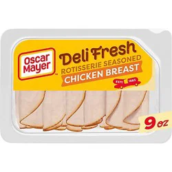 Oscar Mayer Deli Fresh Rotisserie Seasoned Chicken Breast - For A Low Carb Lifestyle Tray - 9 Oz