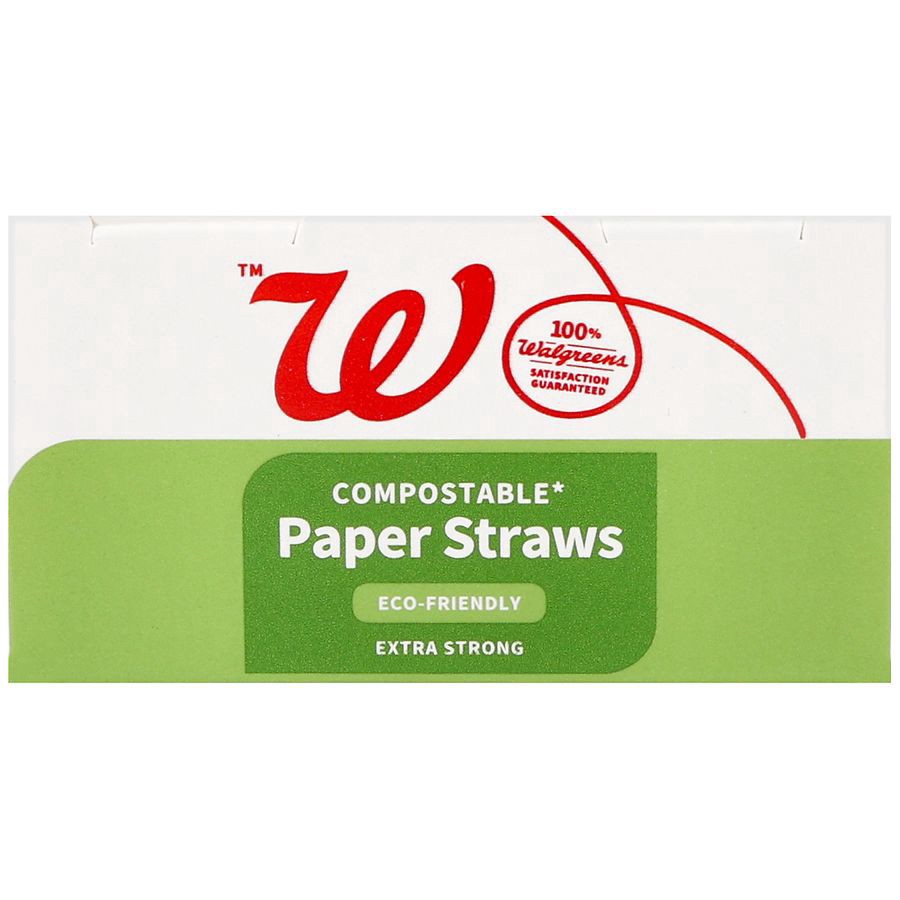slide 4 of 5, Complete Home Compostable Paper Straw, 50 ct; 7.76 in x 0.217 in