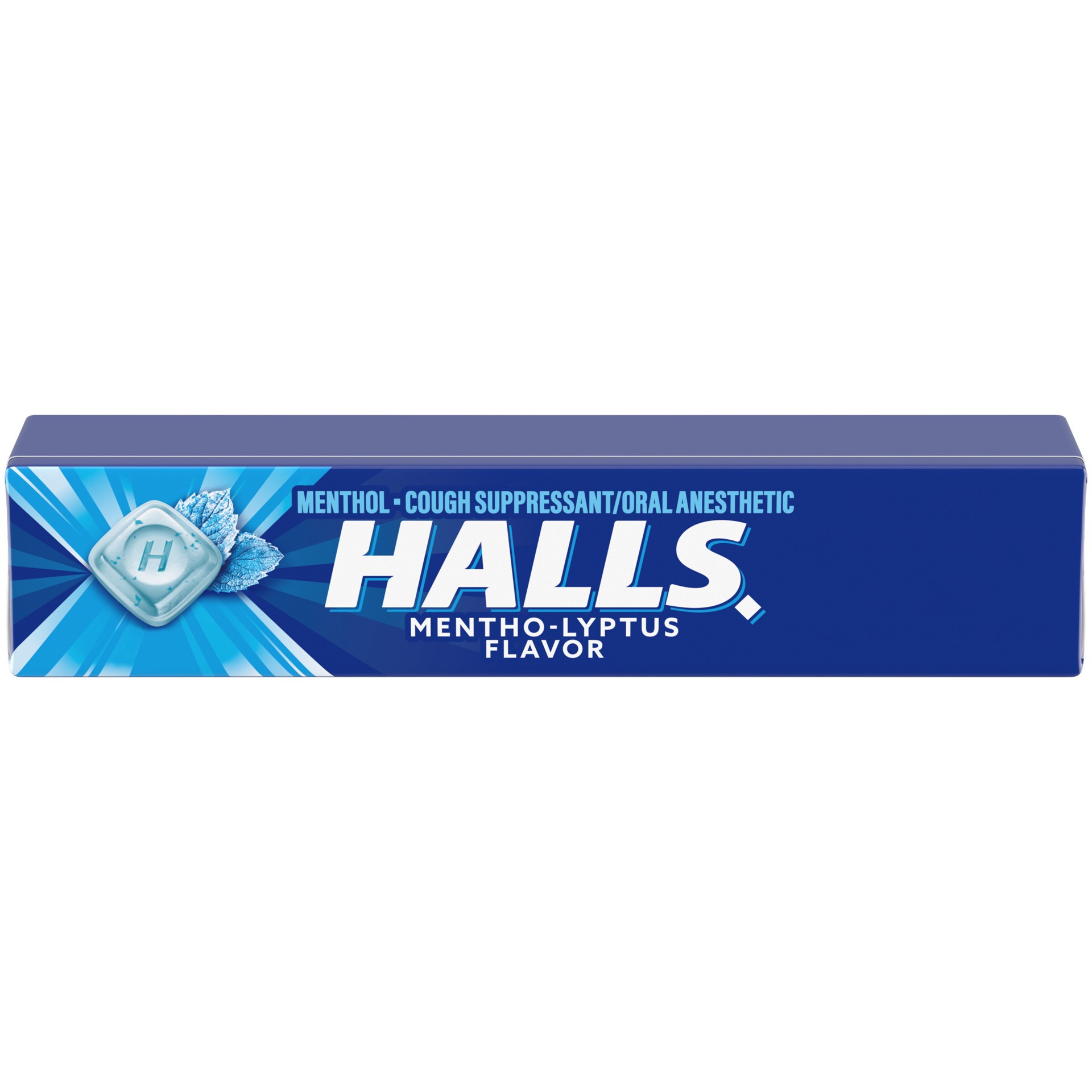 slide 1 of 4, HALLS Relief Mentho-Lyptus Cough Drops, 9 Drops, 1.16 oz