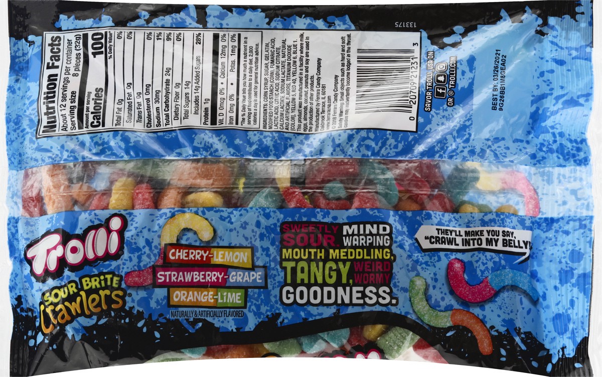 slide 3 of 9, Trolli Sour Brite Crawlers 14 oz, 14 oz