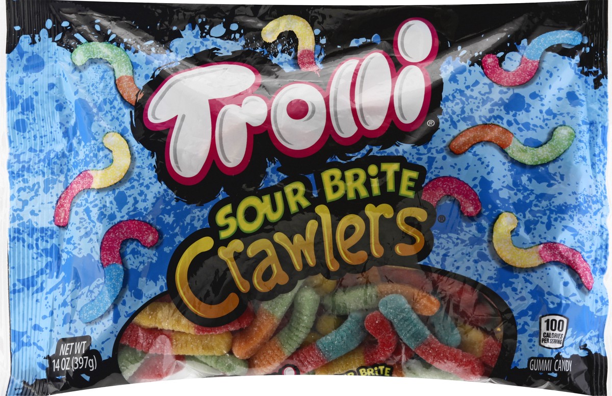 slide 2 of 9, Trolli Sour Brite Crawlers 14 oz, 14 oz