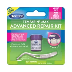 DenTek Temparin Max Advanced Dental Repair Kit, 13+ Repairs