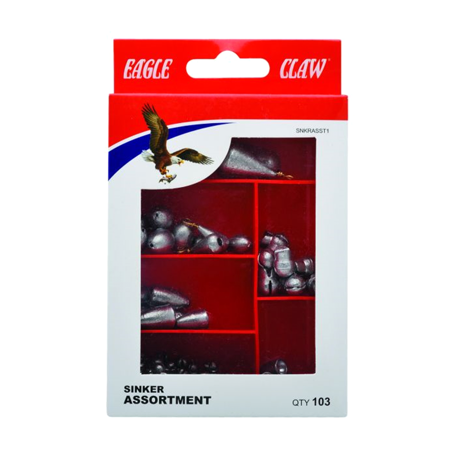 slide 1 of 1, Eagle Claw Sinker Assortment, 103 ct