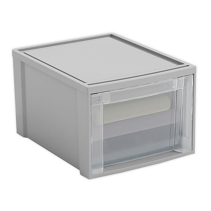 slide 1 of 1, Starplast Large Stacking Drawer - Grey, 1 ct