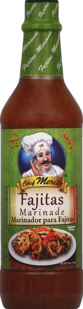 slide 1 of 1, Chef Merito Marinade 25 oz, 25 oz