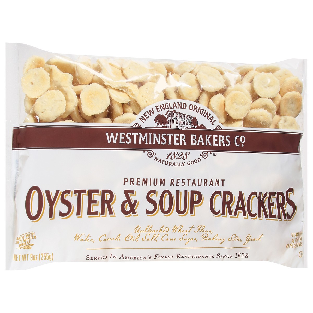 slide 2 of 9, Westminster Bakers Co. Premium Restaurant Oyster & Soup Crackers 9 oz, 9 oz