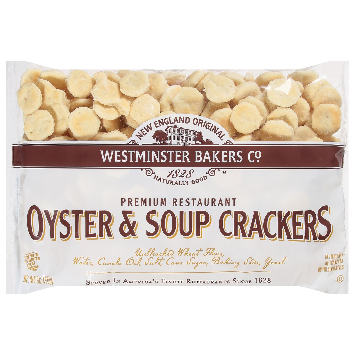 slide 1 of 9, Westminster Bakers Co. Premium Restaurant Oyster & Soup Crackers 9 oz, 9 oz