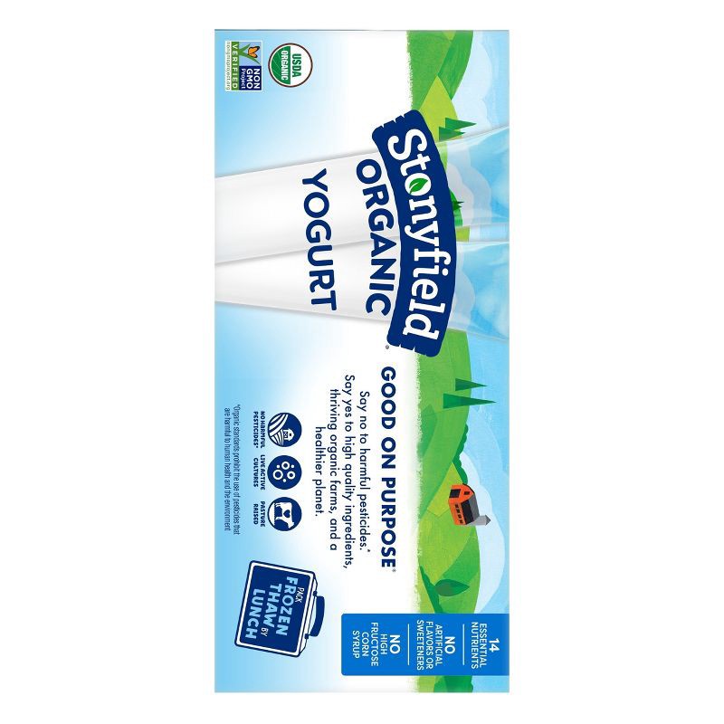 slide 3 of 11, Stonyfield Organic Kids' Strawberry & Mixed Berry Lowfat Yogurt - 16ct/2oz Tubes, 16 ct; 2 oz