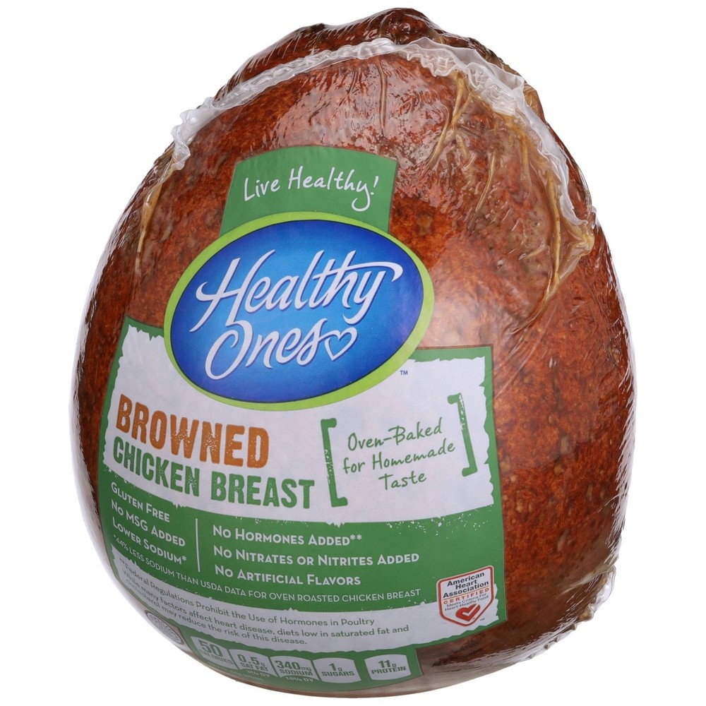 slide 4 of 5, Healthy Ones Browned Chicken Breast - Deli Fresh Sliced, per lb