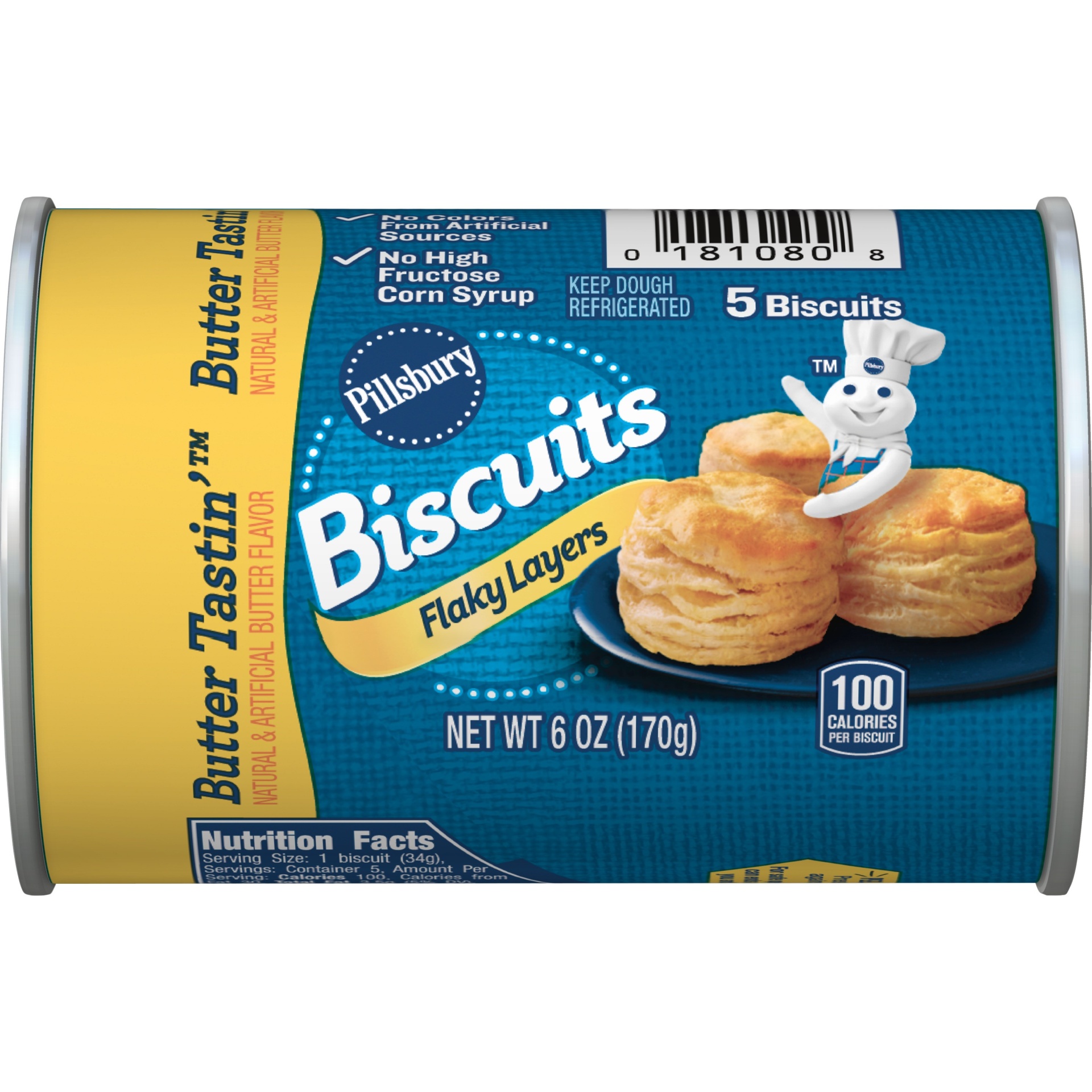 Pillsbury Grands! Jr. Golden Layers Butter Tastin' 6 oz, 5 ct | Shipt