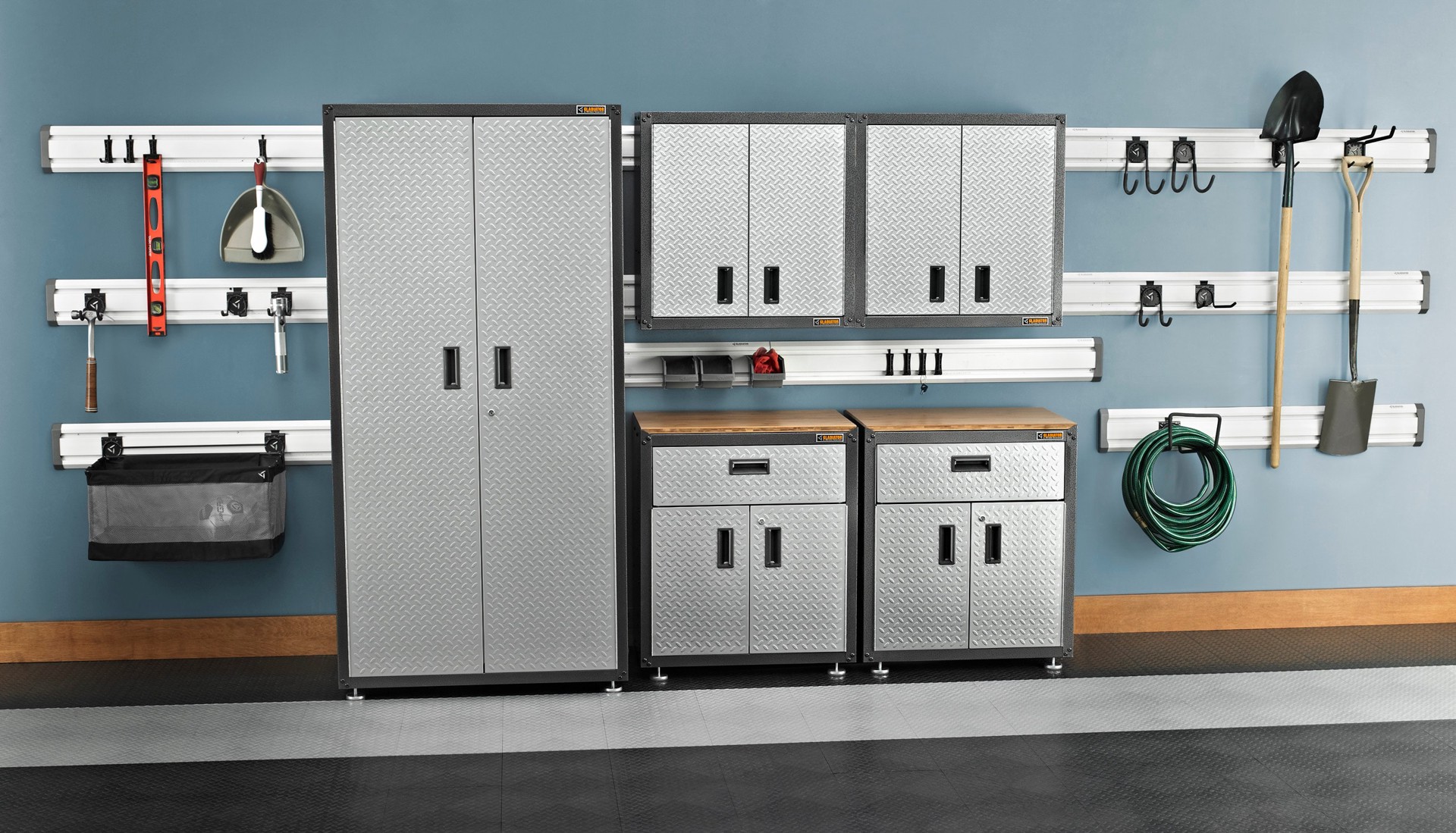 slide 3 of 6, Gladiator 24-in Mesh Basket for GearTrack/GearWall 14-in Black Multipurpose Basket, 1 ct