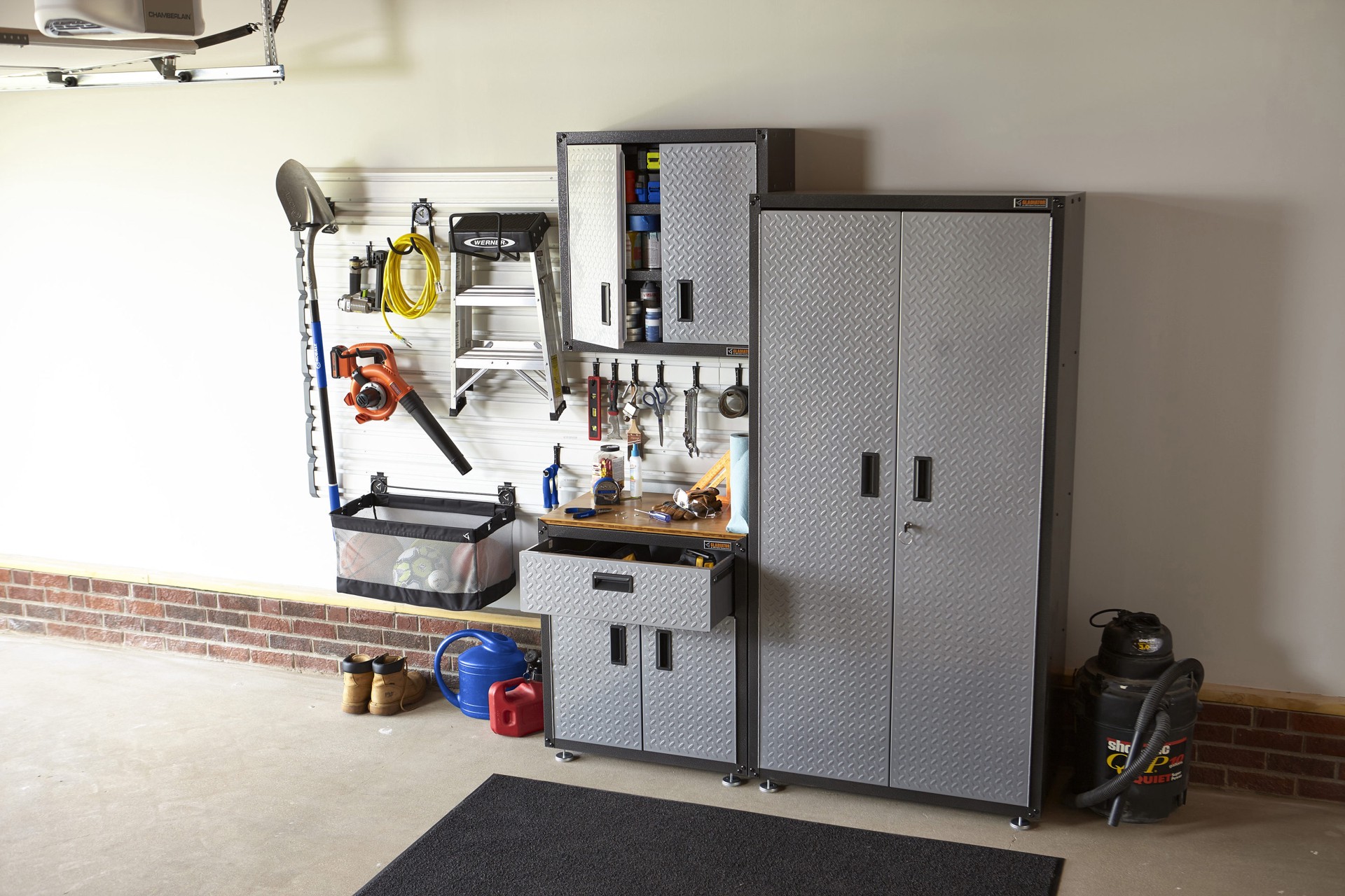 slide 4 of 6, Gladiator 24-in Mesh Basket for GearTrack/GearWall 14-in Black Multipurpose Basket, 1 ct