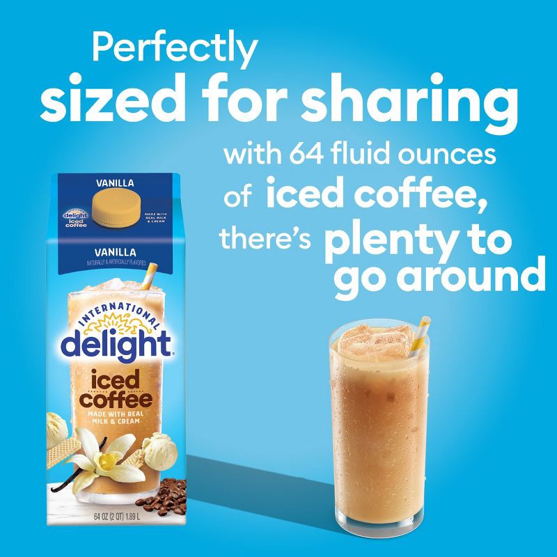 slide 11 of 14, International Delight Vanilla Iced Coffee - 64 fl oz, 64 fl oz