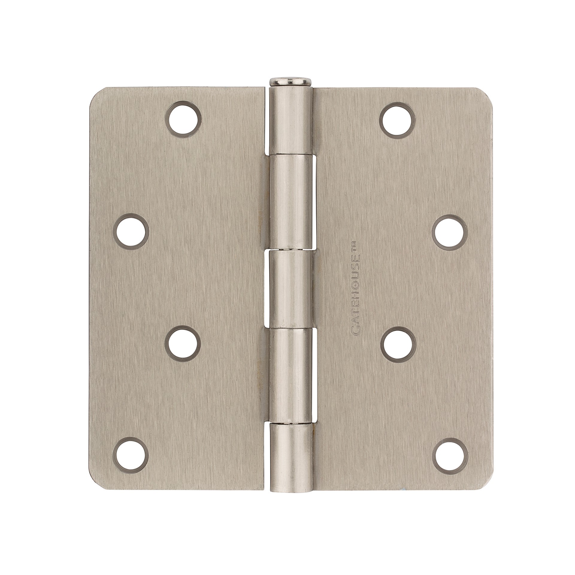 slide 2 of 6, RELIABILT 4-in H x 1/4-in Radius Silver Mortise Interior/Exterior Door Hinge, 1 ct