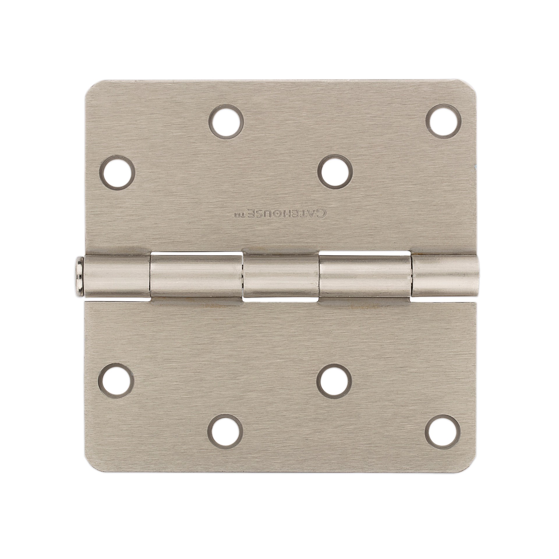 slide 5 of 6, RELIABILT 4-in H x 1/4-in Radius Silver Mortise Interior/Exterior Door Hinge, 1 ct