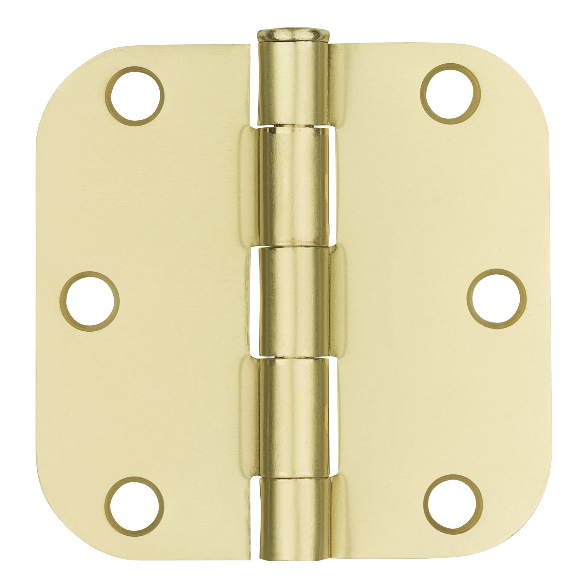 slide 3 of 6, RELIABILT 3-in H x 5/8-in Radius Gold Mortise Interior Door Hinge, 1 ct