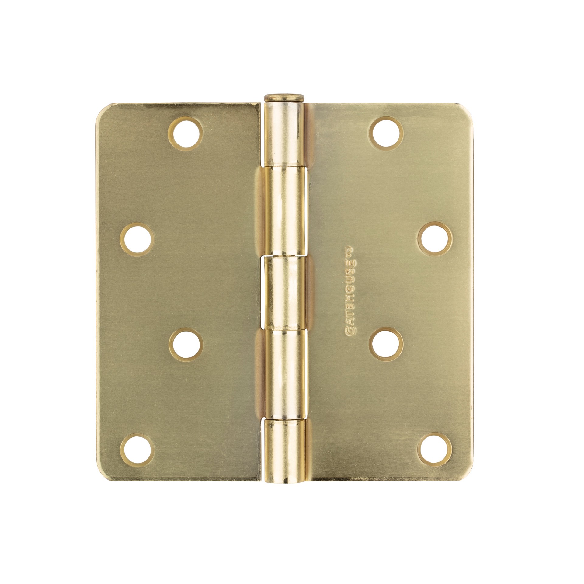 slide 2 of 6, RELIABILT 4-in H Brass Mortise Interior/Exterior Door Hinge, 1 ct