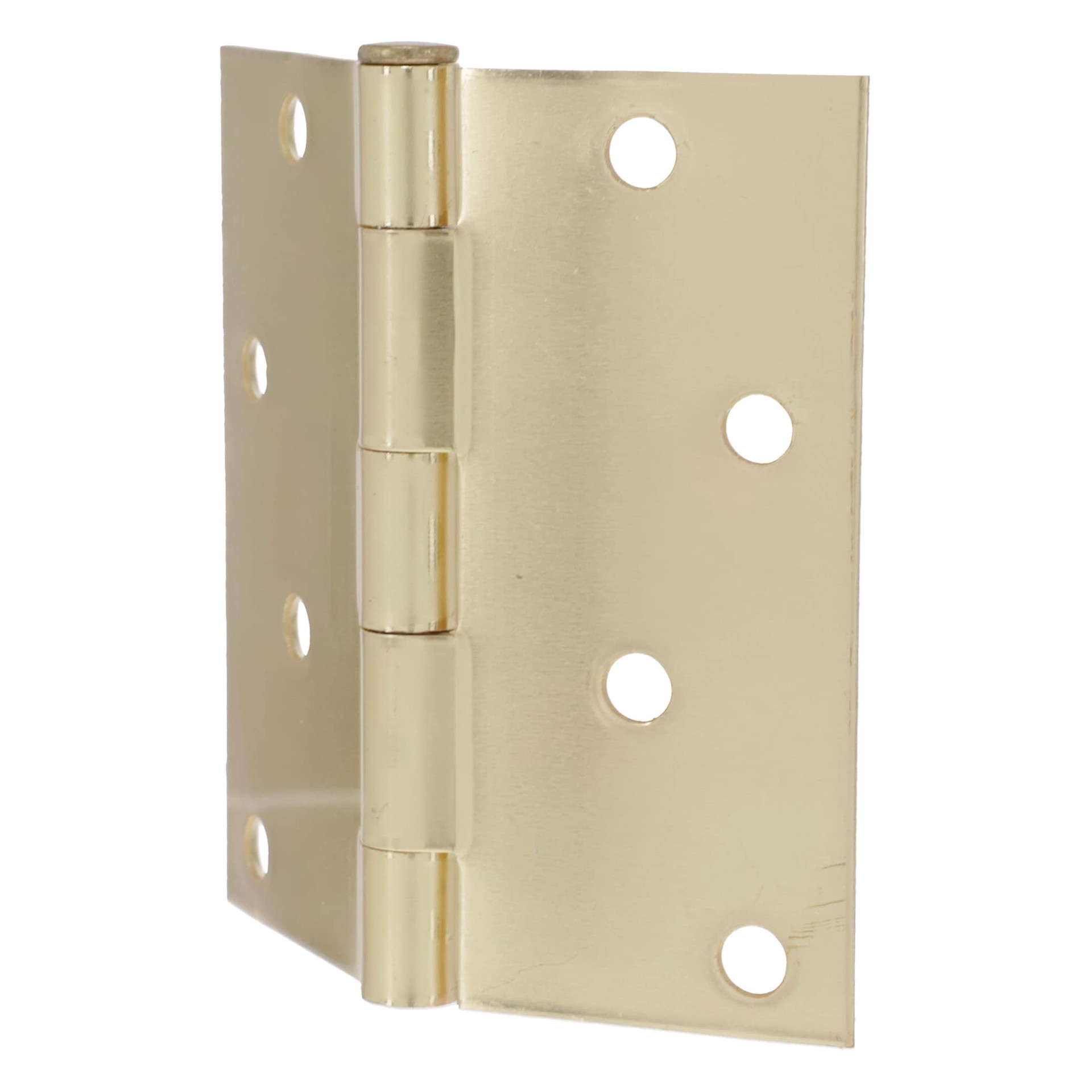 slide 4 of 6, RELIABILT 4-in H Gold Mortise Interior/Exterior Door Hinge, 1 ct