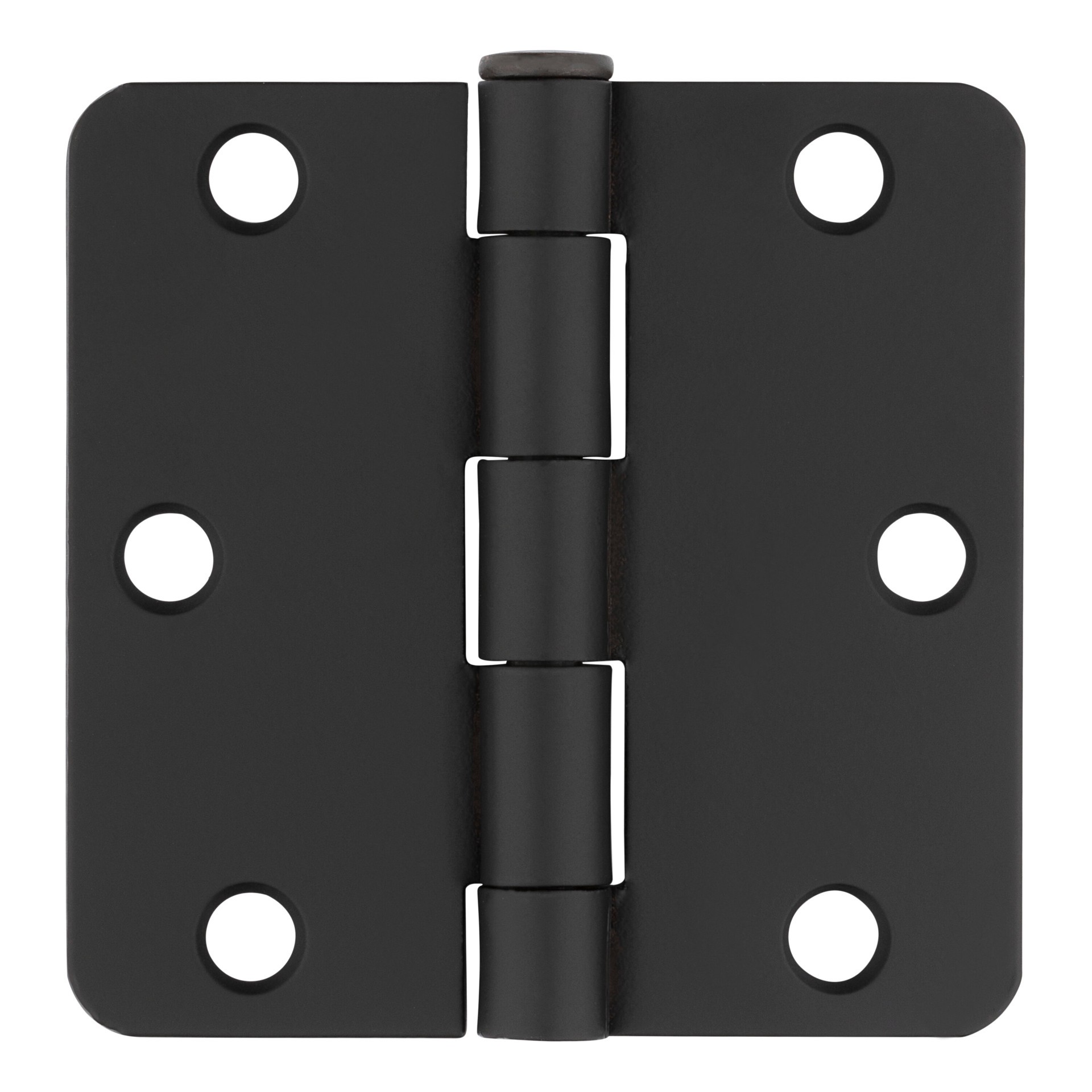 slide 2 of 6, RELIABILT 3-in H x 1/4-in Radius Oil-Rubbed Bronze Mortise Interior Door Hinge, 1 ct