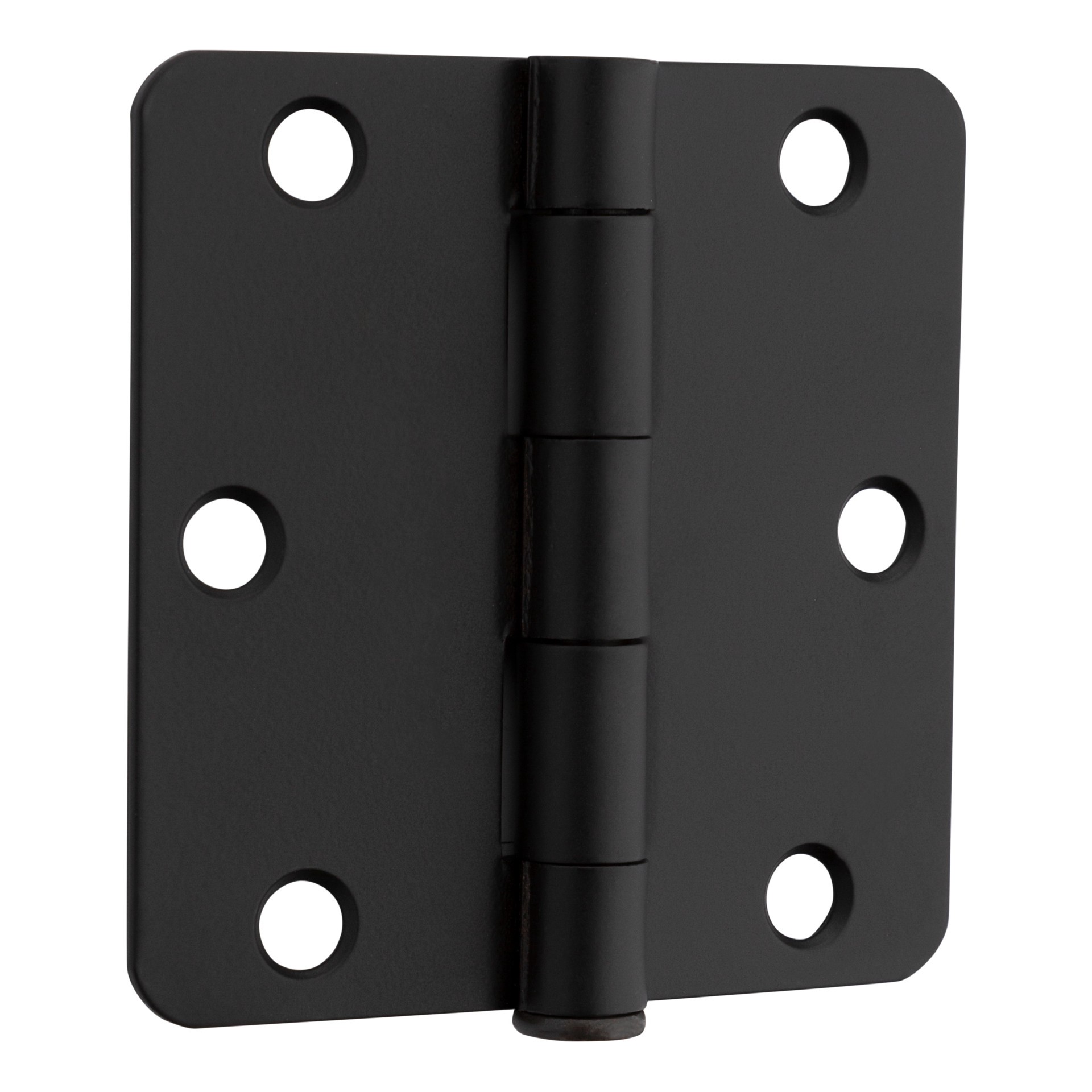 slide 1 of 6, RELIABILT 3-in H x 1/4-in Radius Oil-Rubbed Bronze Mortise Interior Door Hinge, 1 ct