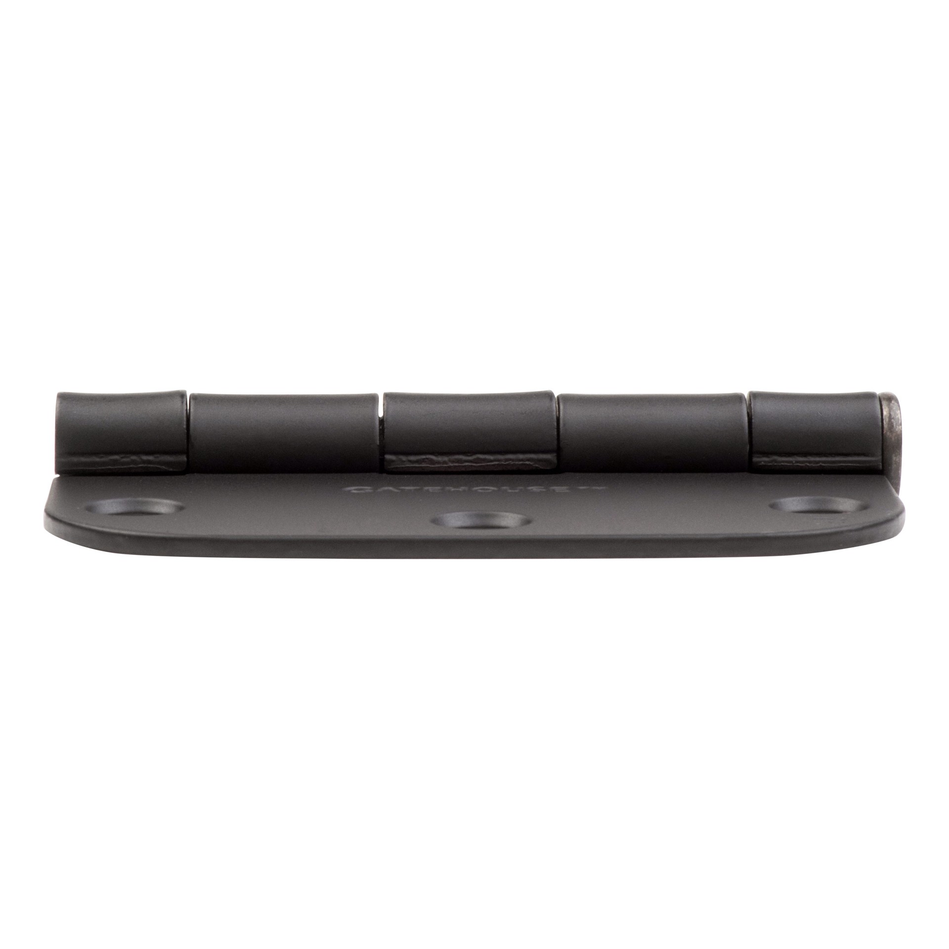 slide 5 of 6, RELIABILT 3-in H x 5/8-in Radius Black Mortise Interior Door Hinge, 1 ct