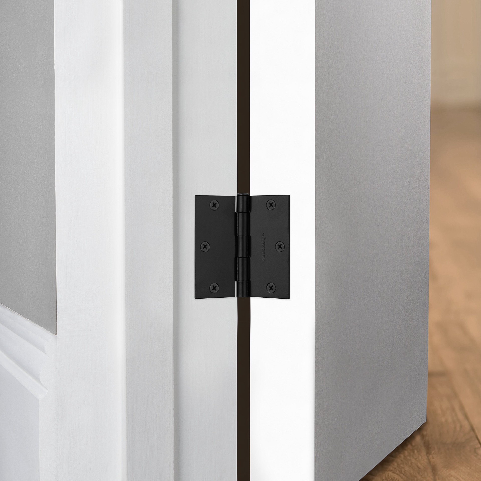 slide 5 of 6, RELIABILT 3-1/2-in H Square Bronze Mortise Interior Door Hinge, 1 ct