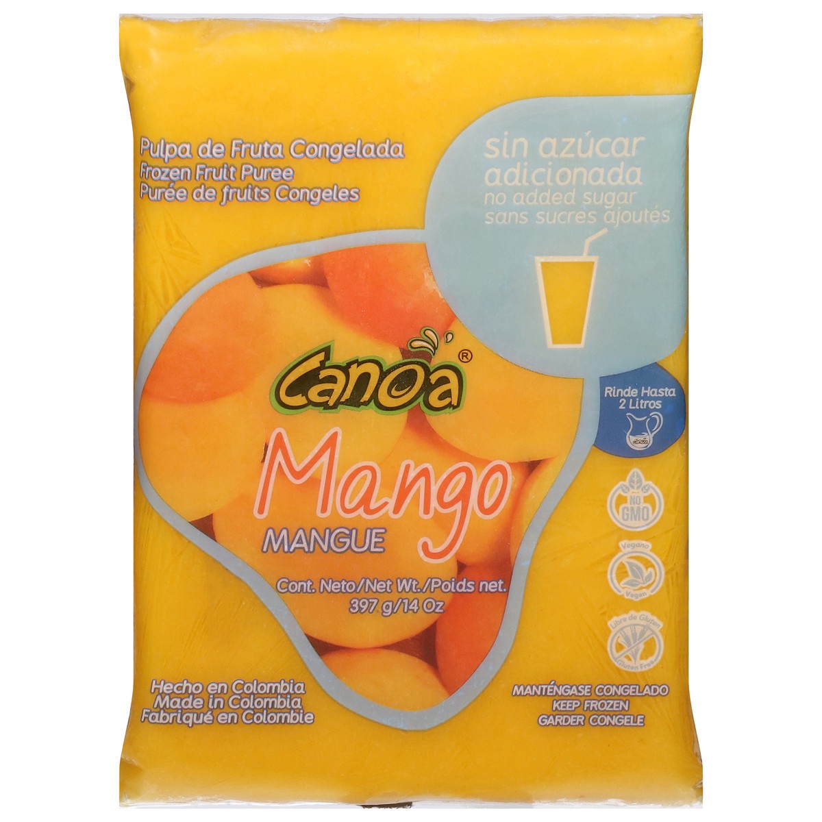 slide 1 of 13, Canoa Mango Frozen Fruit Puree 14 oz, 14 oz