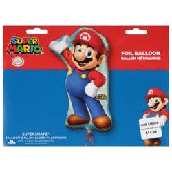 Party City Super Mario (Uninflated) Balloon Giant