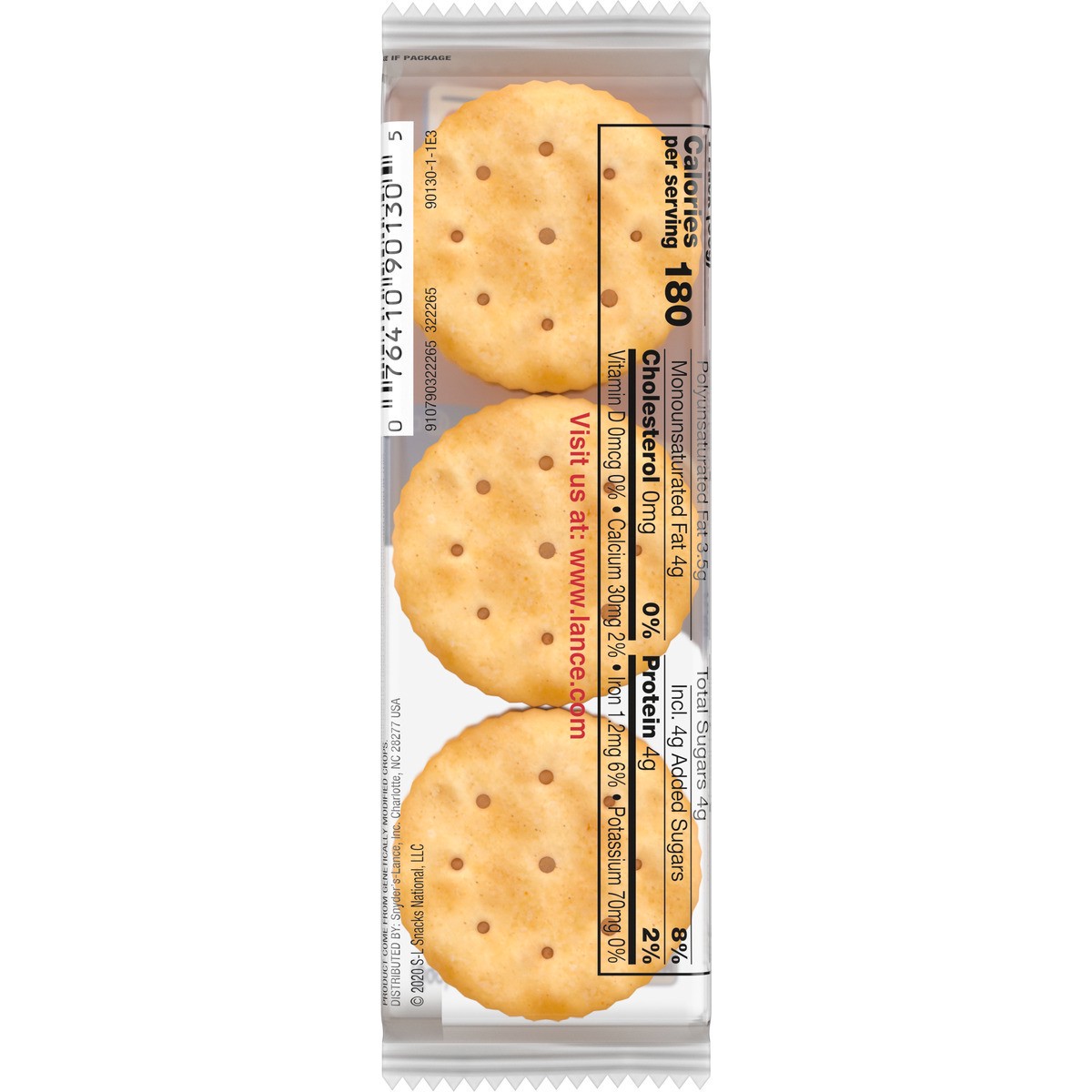 slide 10 of 11, Lance Malt Peanut Butter Crackers Single Pack, 1.29 oz