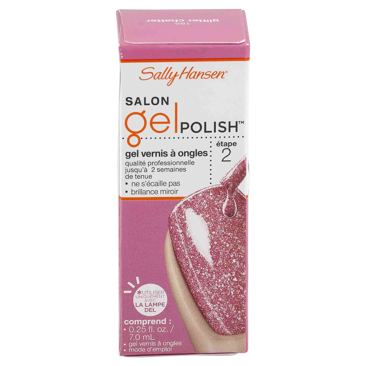 slide 6 of 6, Sally Hansen Salon Gel Polish - 195 Glitter Chatter, 1 ct