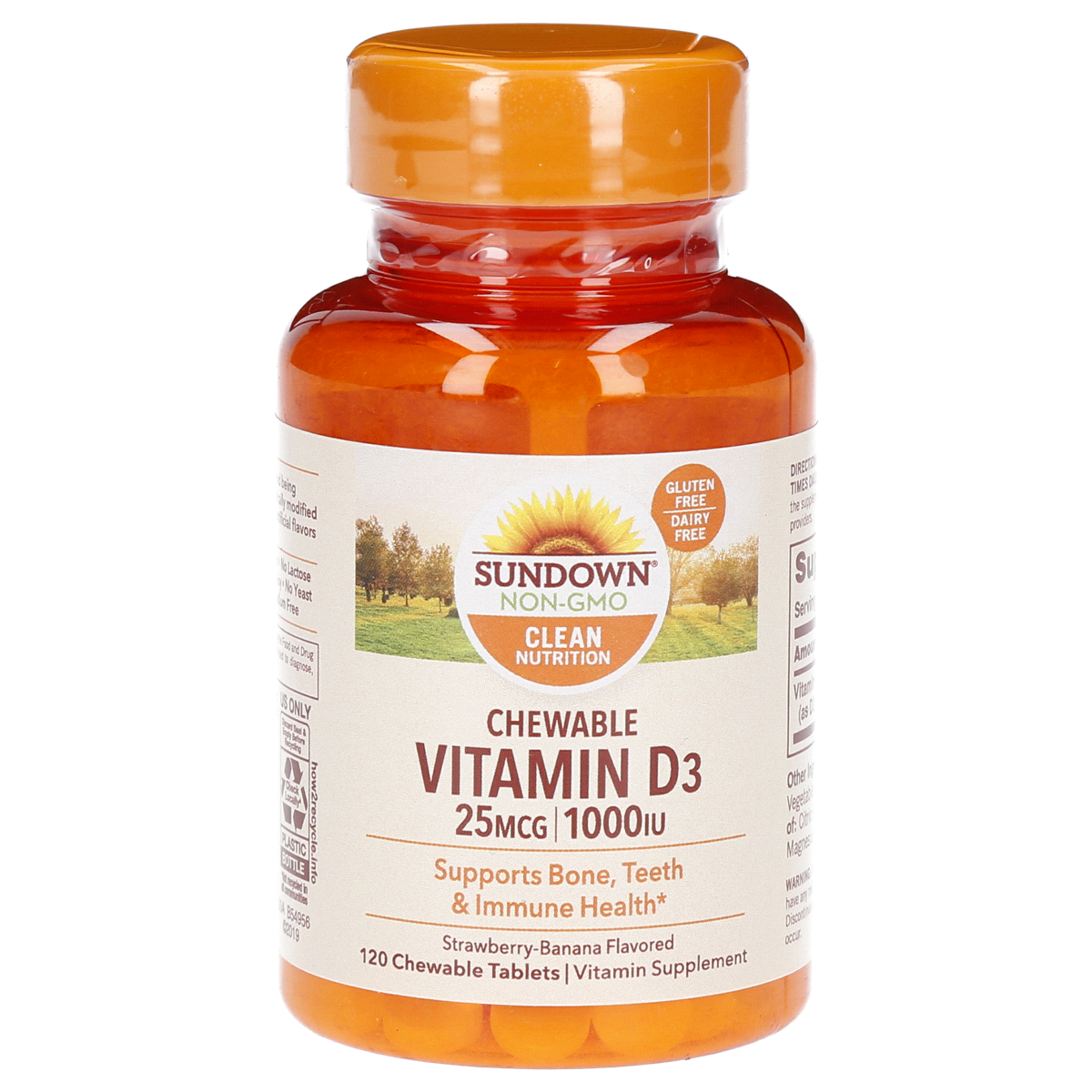 slide 1 of 9, Sundown Naturals Vitamin D3 Chewables, 120 ct