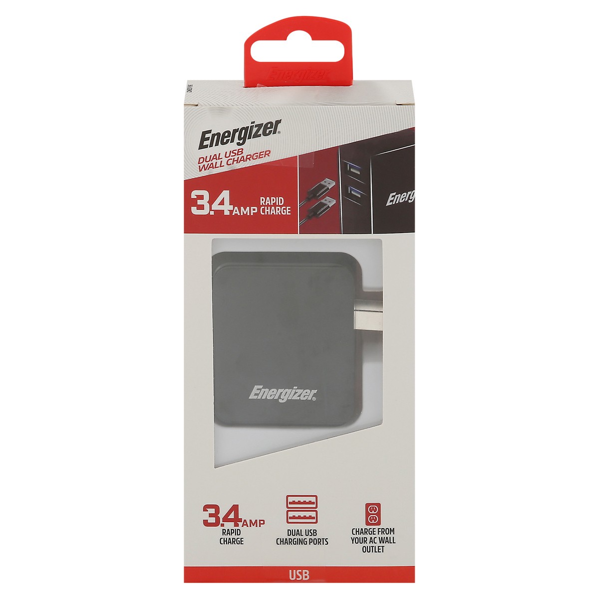 slide 1 of 9, Energizer Wall Usb Charger, 1 ct