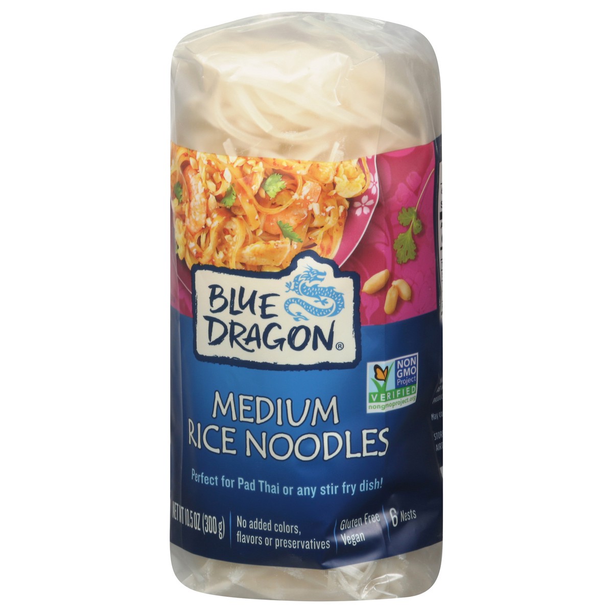 slide 3 of 9, Blue Dragon Medium Rice Noodles, 10.58 oz