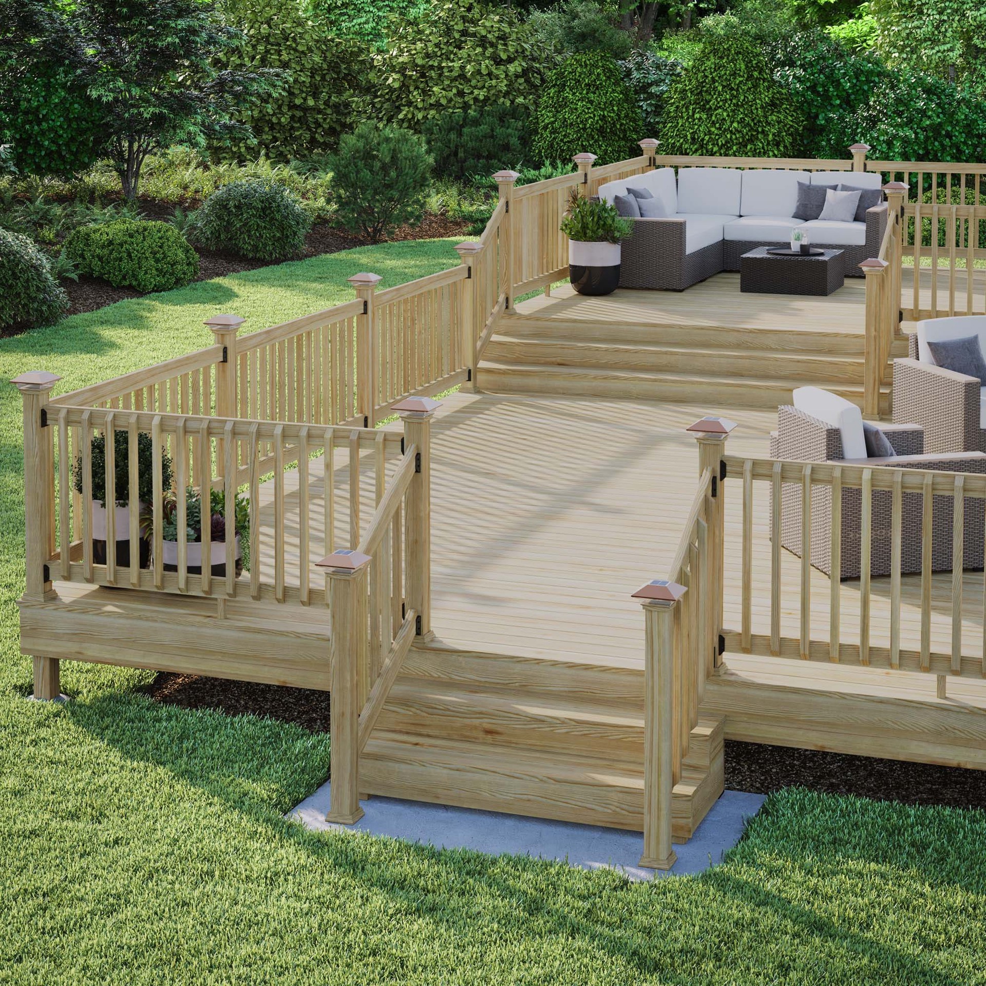 slide 2 of 6, Deckorators Battery-operated 4-in x 4-in Copper LED Outdoor Post cap light, 1 ct