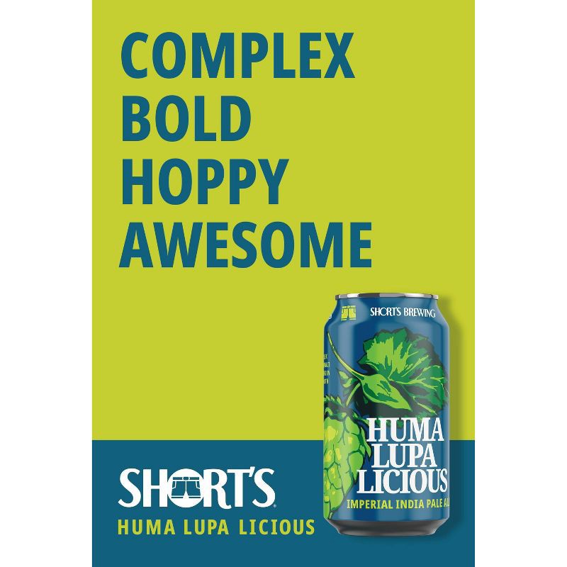 slide 2 of 5, Short's Brew Short's Huma Lupa Licious IPA Beer - 6pk/12 fl oz Cans, 6 ct; 12 fl oz