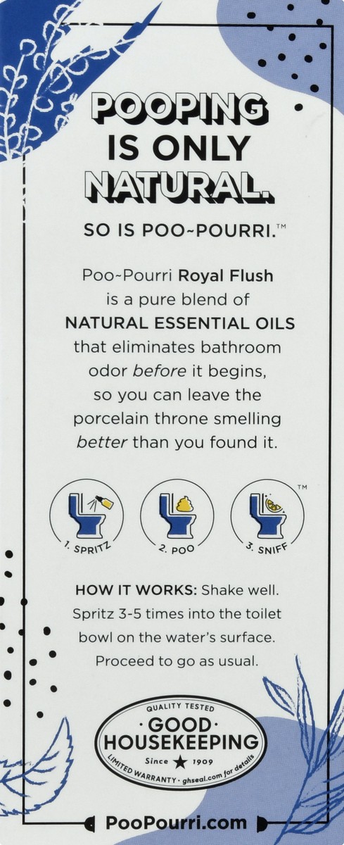 slide 3 of 9, Poo-Pourri Before-You-Go Royal Flush Eucalyptus & Spearmint Toilet Spray 2 oz, 2 oz