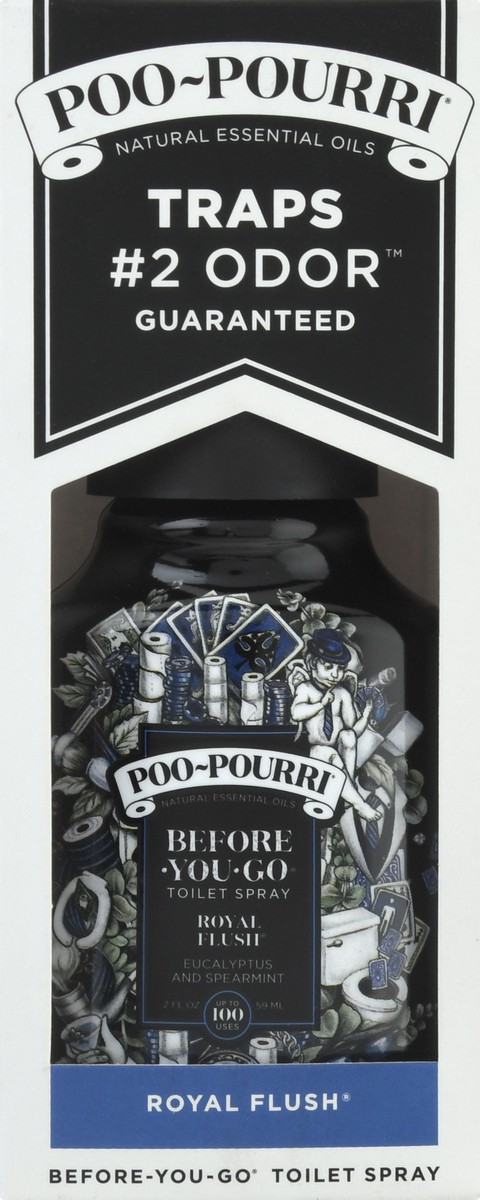 slide 4 of 9, Poo-Pourri Before-You-Go Royal Flush Eucalyptus & Spearmint Toilet Spray 2 oz, 2 oz