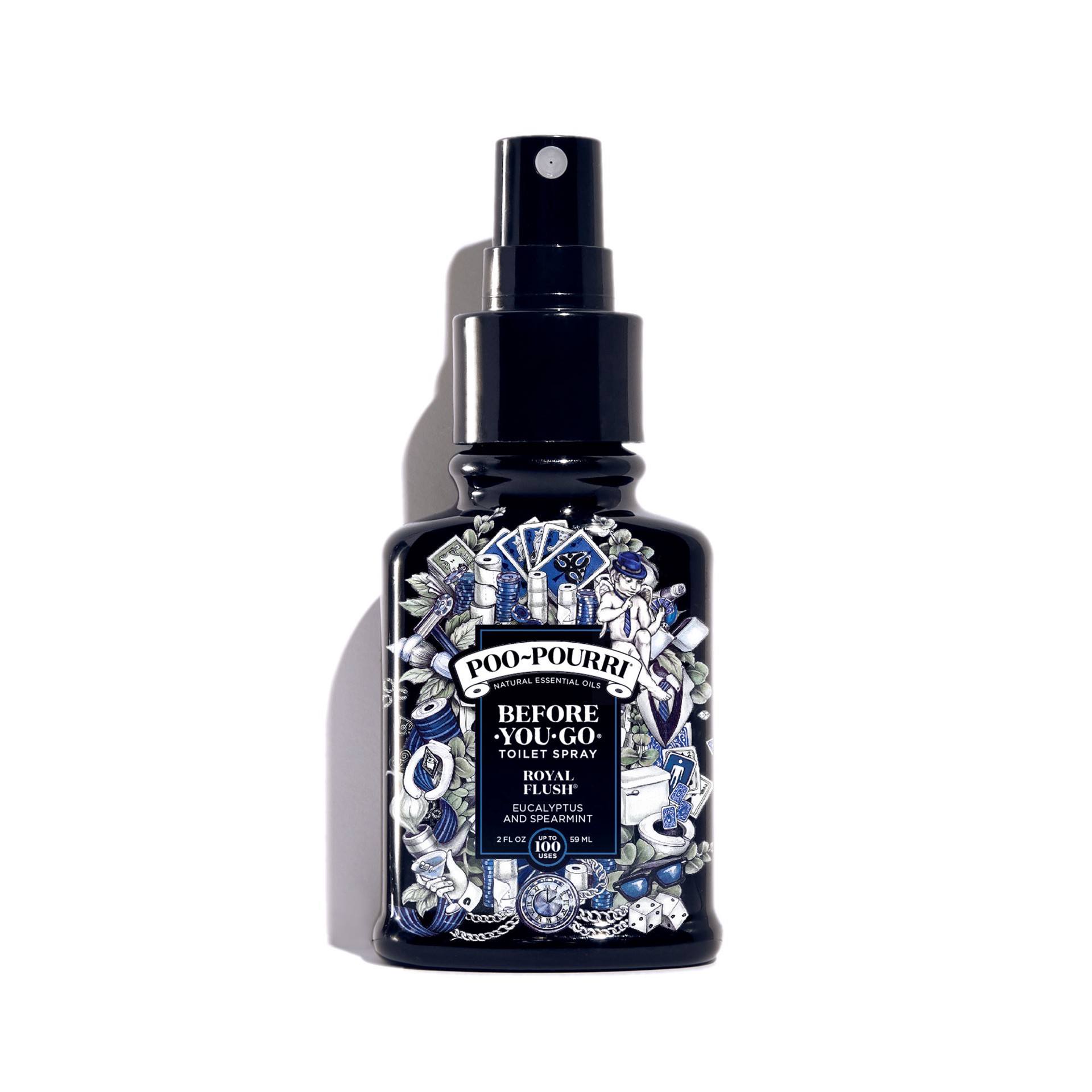 slide 1 of 9, Poo-Pourri Before-You-Go Toilet Spray, Royal Flush,, 2 oz