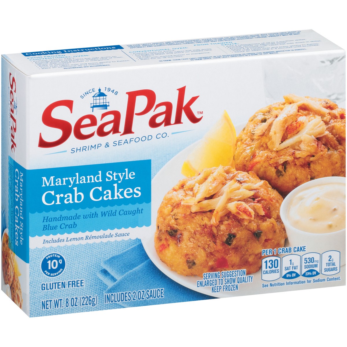 slide 4 of 13, SeaPak Maryland Style Crab Cakes 8 oz. Box, 8 oz