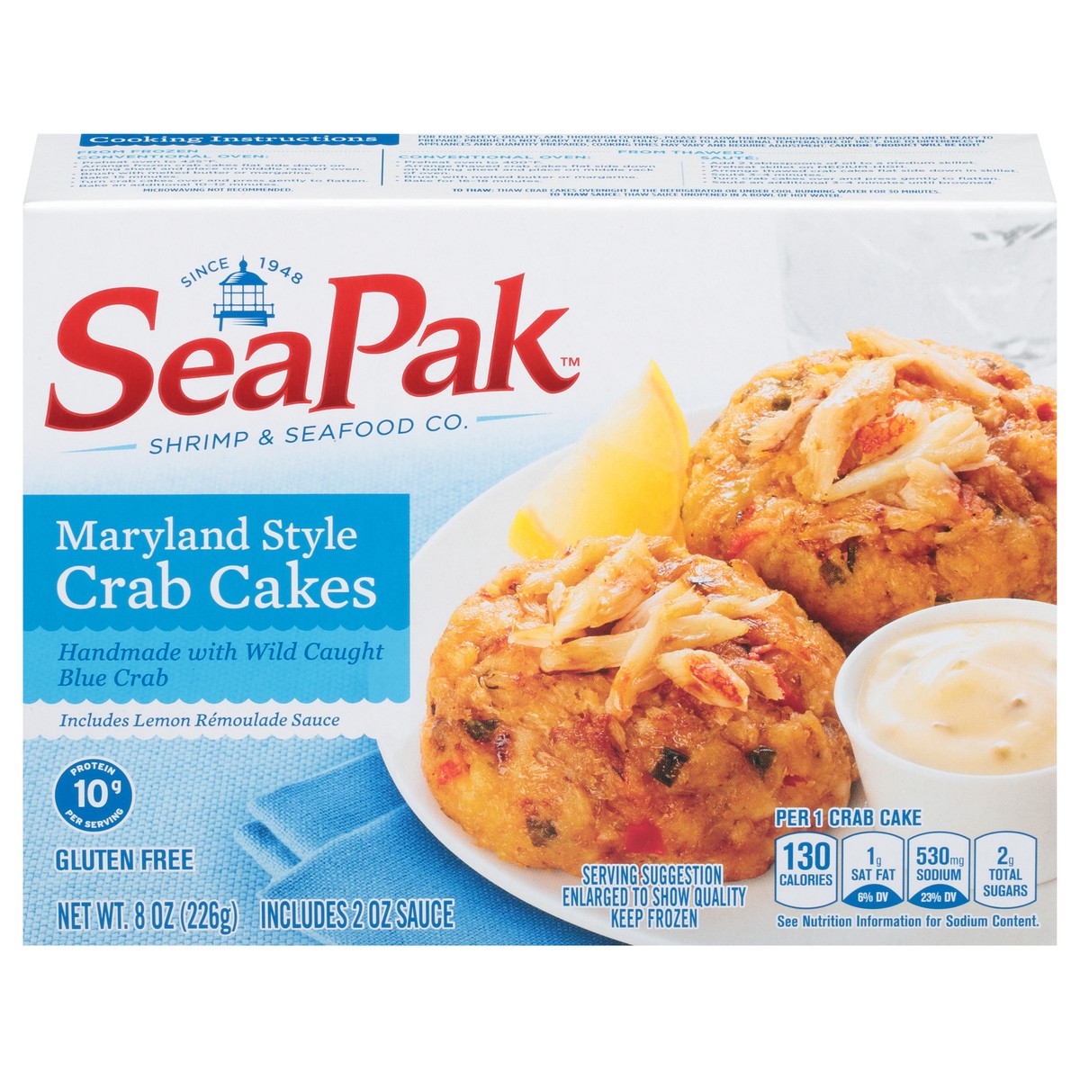 slide 9 of 13, SeaPak Maryland Style Crab Cakes 8 oz. Box, 8 oz