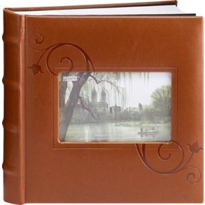 slide 1 of 1, Pioneer Brown Leatherette Photo Album, 1 ct