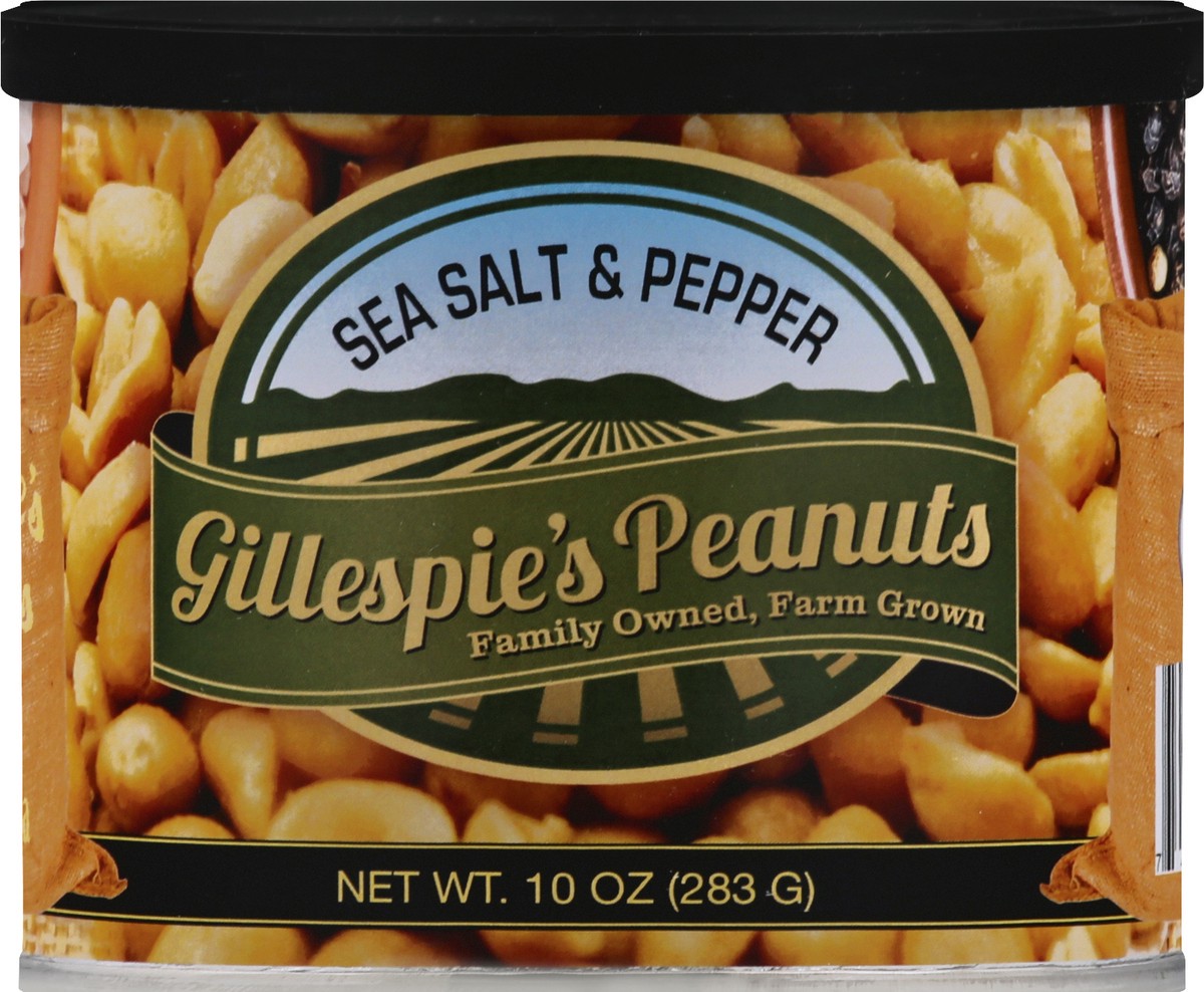 slide 3 of 13, Gillespies Peanuts Gillepsies Sea Salt & Pepper Peanuts, 10 oz