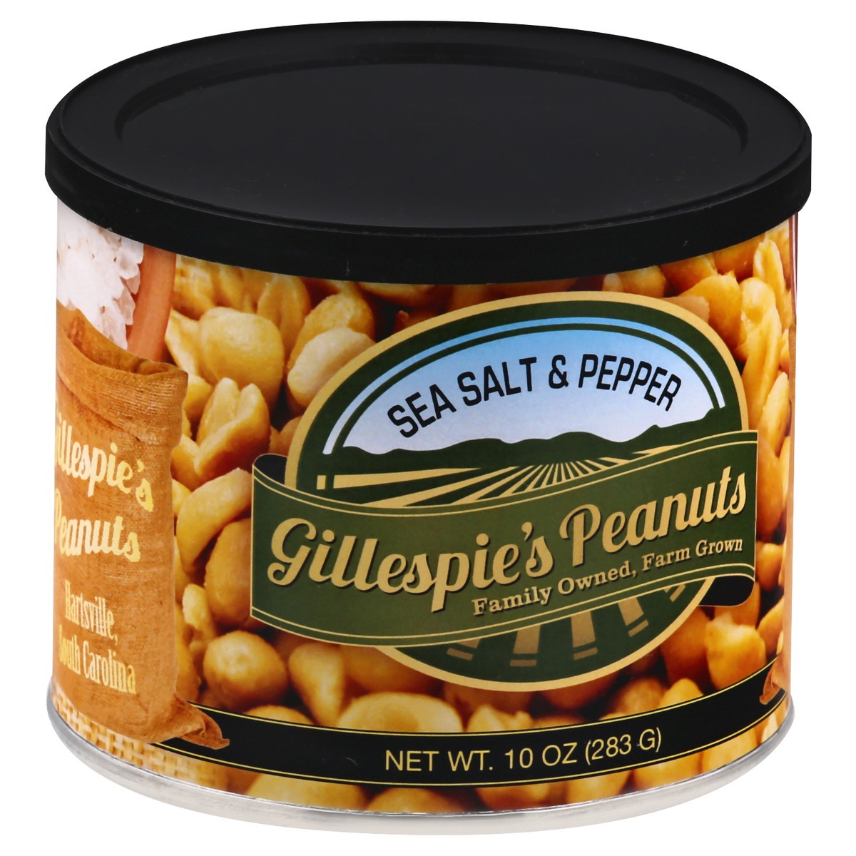 slide 4 of 13, Gillespies Peanuts Gillepsies Sea Salt & Pepper Peanuts, 10 oz