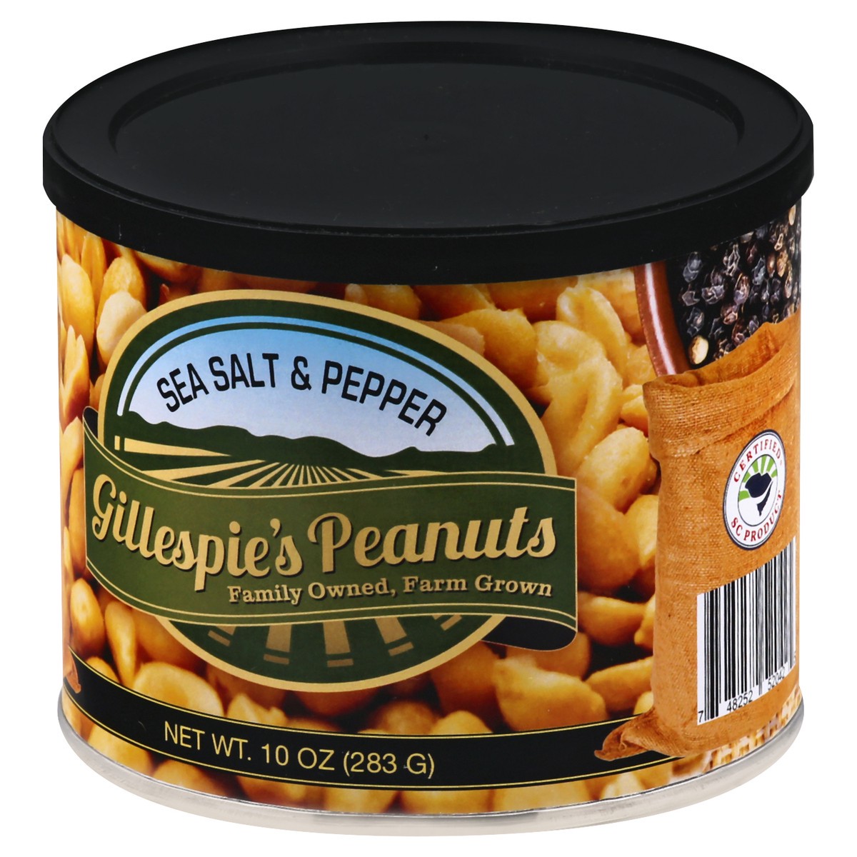 slide 9 of 13, Gillespies Peanuts Gillepsies Sea Salt & Pepper Peanuts, 10 oz