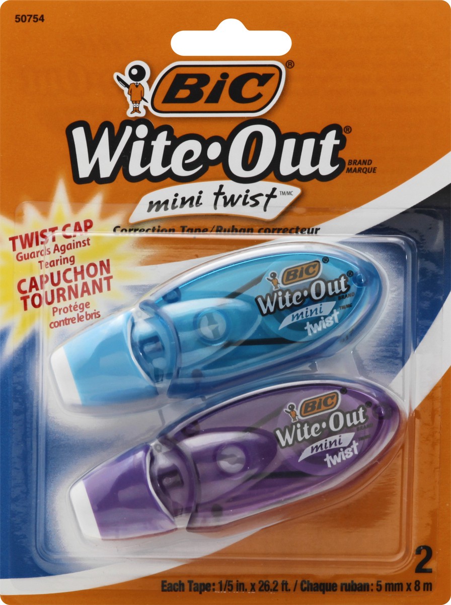 slide 7 of 9, BIC Wite Out Micro Tape, 2 ct