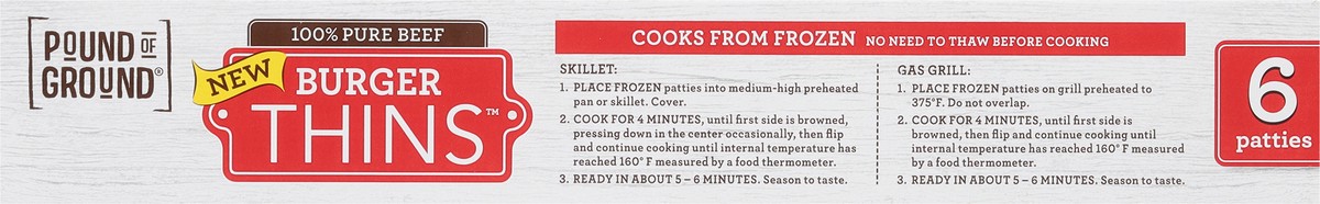 slide 3 of 11, Pound of Ground Patties, 80/20, 6 ct