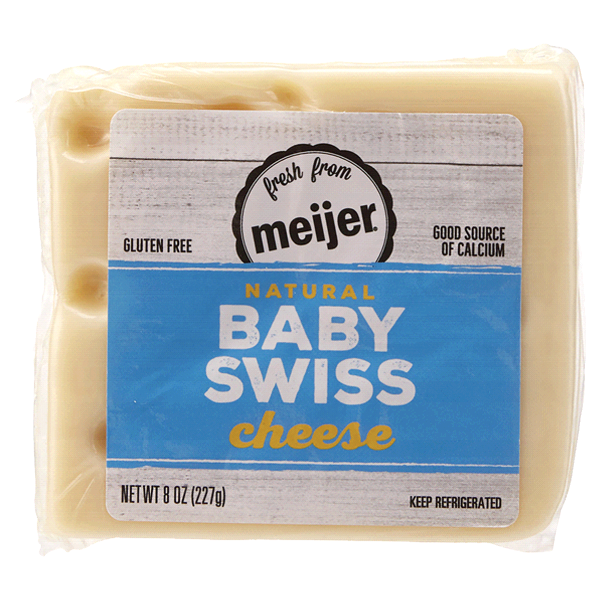 slide 1 of 5, Fresh from Meijer Natural Bay Swiss Cheese, 8 oz