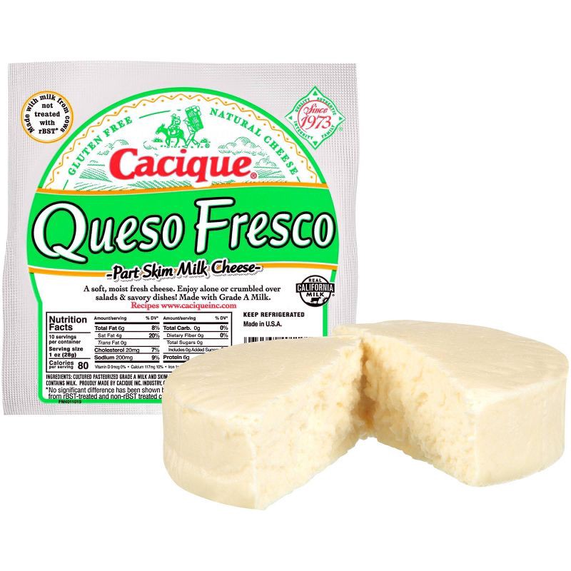 slide 2 of 4, Cacique Queso Fresco Part Skim Milk Cheese - 10oz, 10 oz