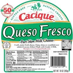 Cacique Queso Fresco Part Skim Milk Cheese - 10oz