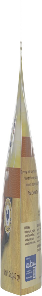 slide 9 of 11, Blue Buffalo True Chews Dog Treats, Made in the USA with Natural Ingredients, Chicken Bacon Recipe, 12-oz Bag, 12 oz